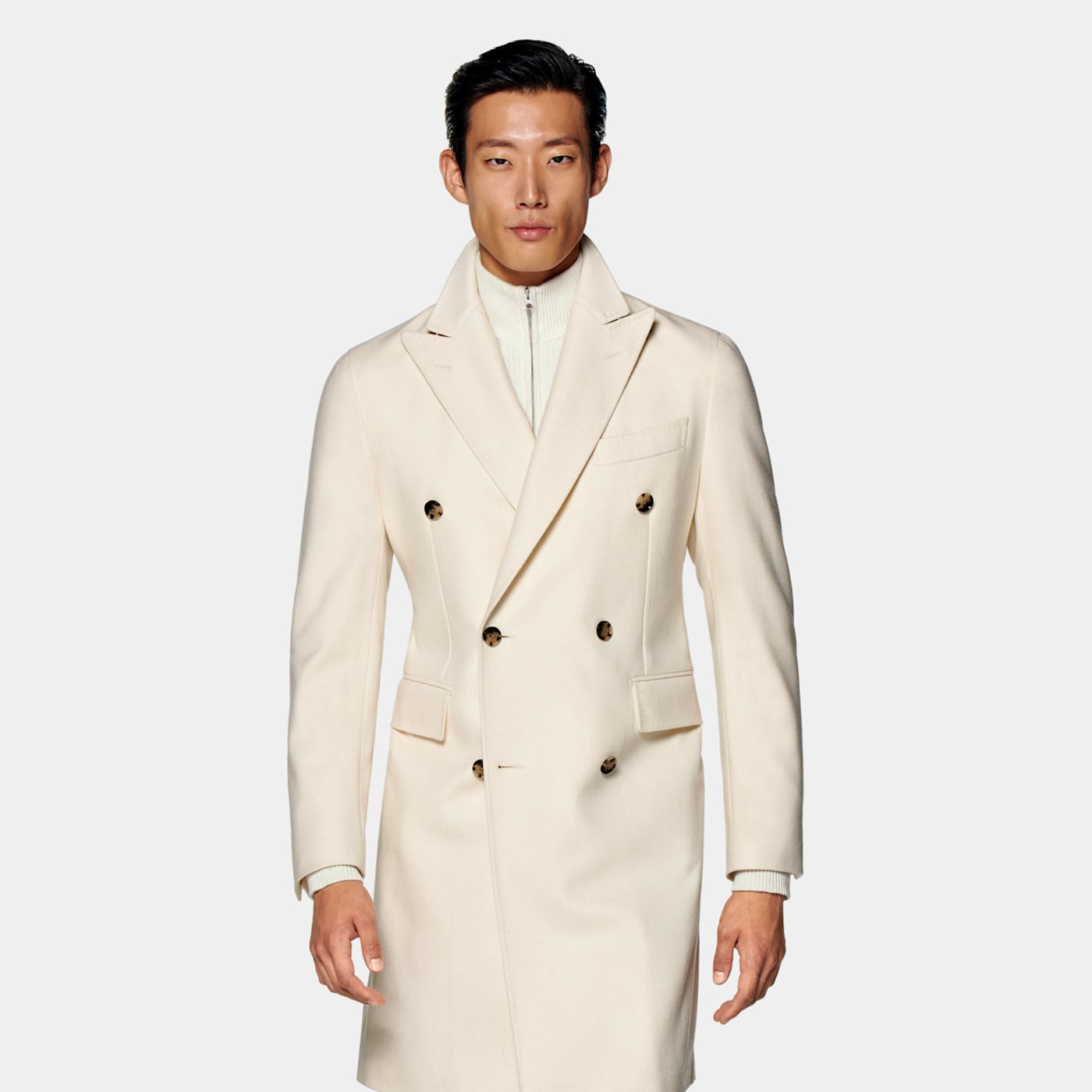 Suitsupply Off-white Overcoat