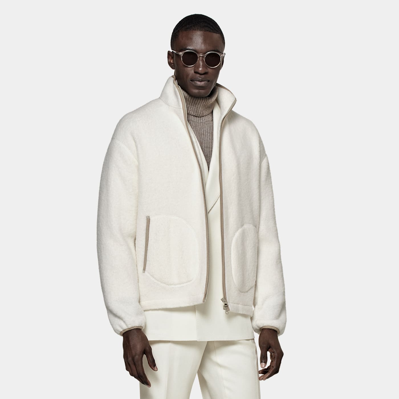 Suitsupply Off-white Hiking Jacket In Neutral