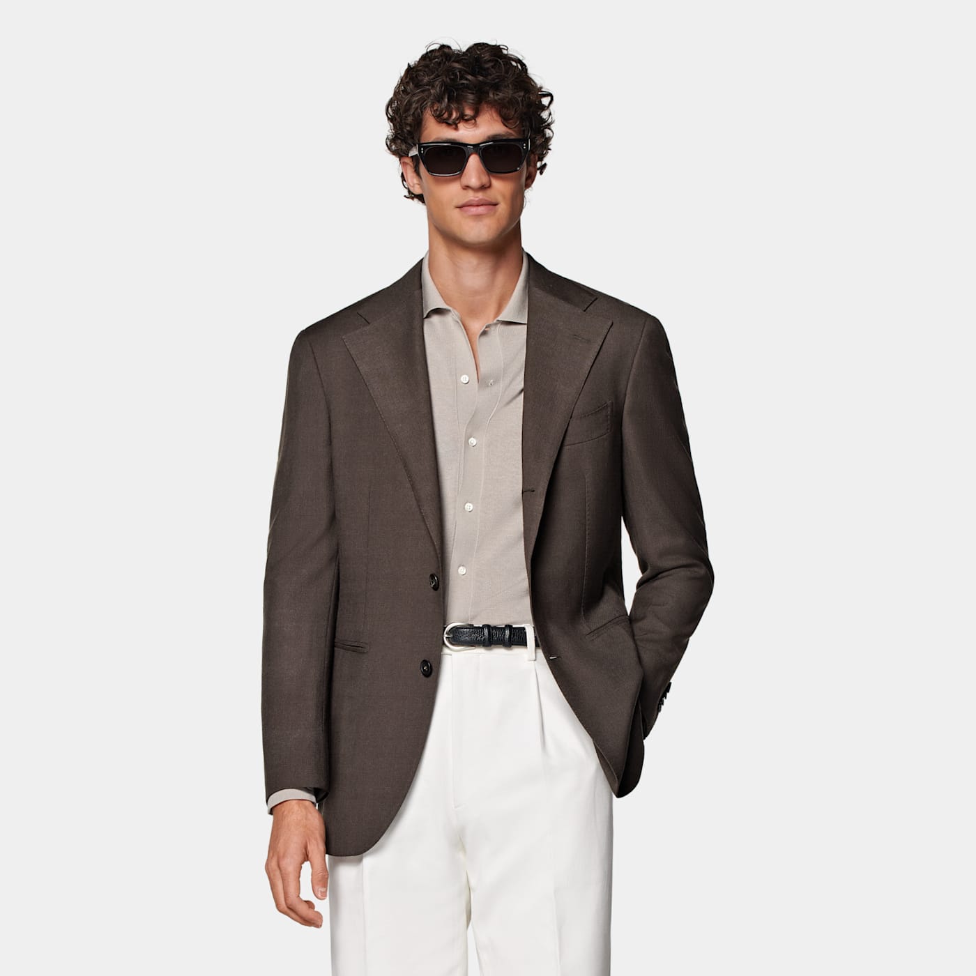 Suitsupply Dark Brown Relaxed Fit Roma Blazer