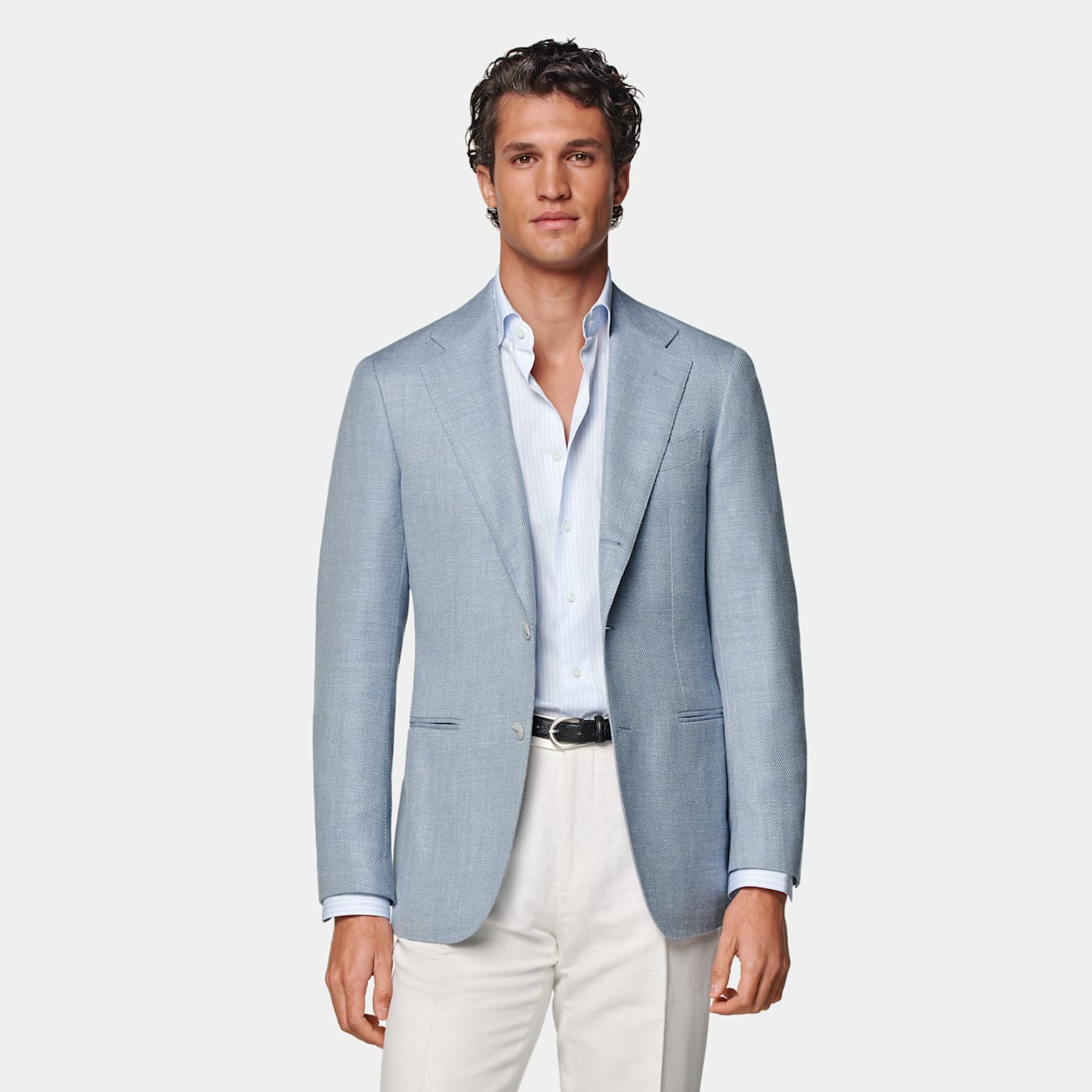 Suitsupply Blazer Havana Coupe Tailored Bleu Clair