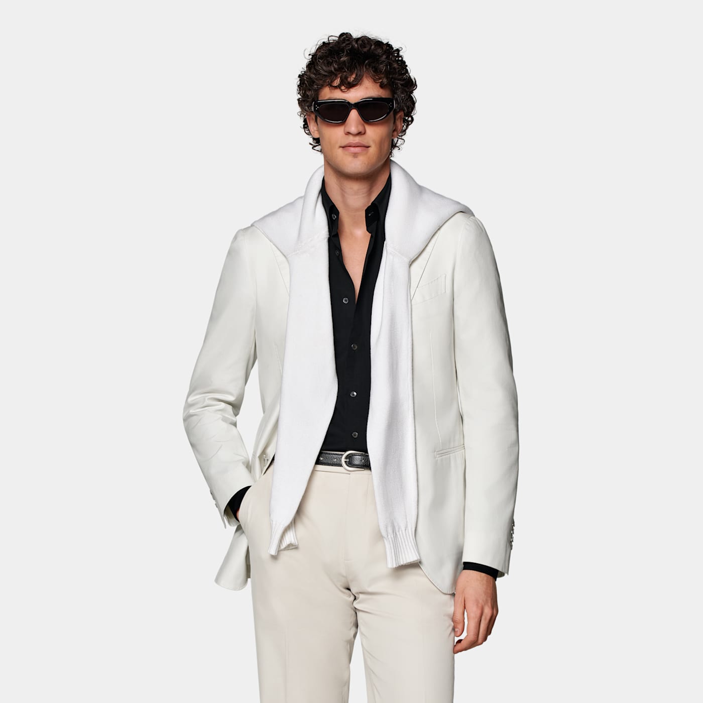Suitsupply Off-white Havana Blazer In Neutral