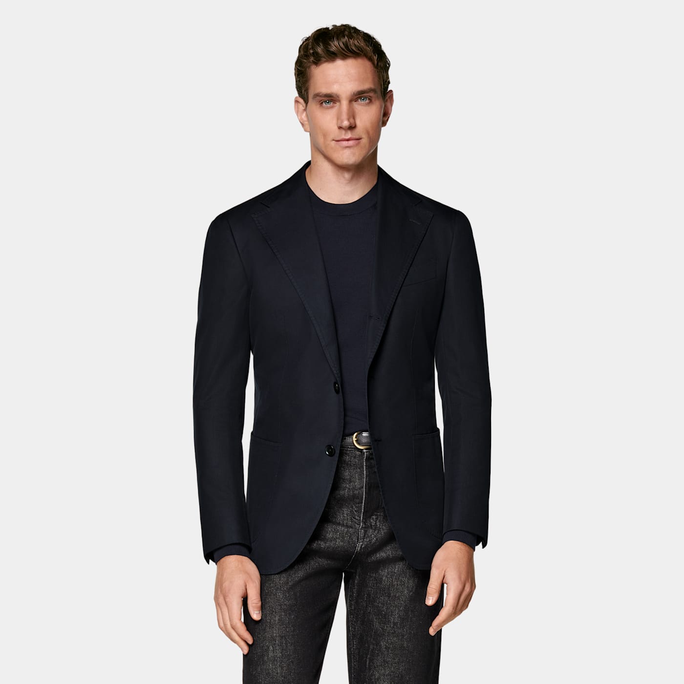 Suitsupply Navy Relaxed Fit Roma Suit Jacket