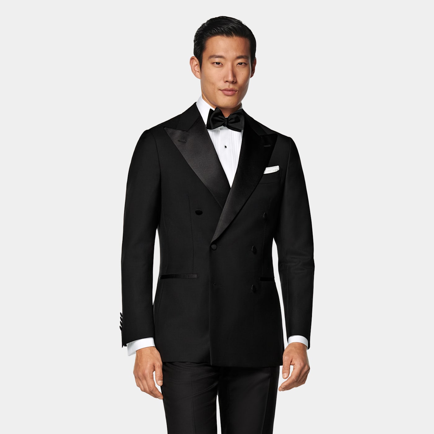 Suitsupply Black Tailored Fit Havana Dinner Jacket