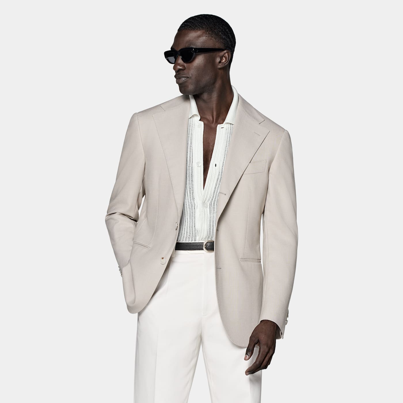 Suitsupply Light Taupe Roma Blazer In Neutral