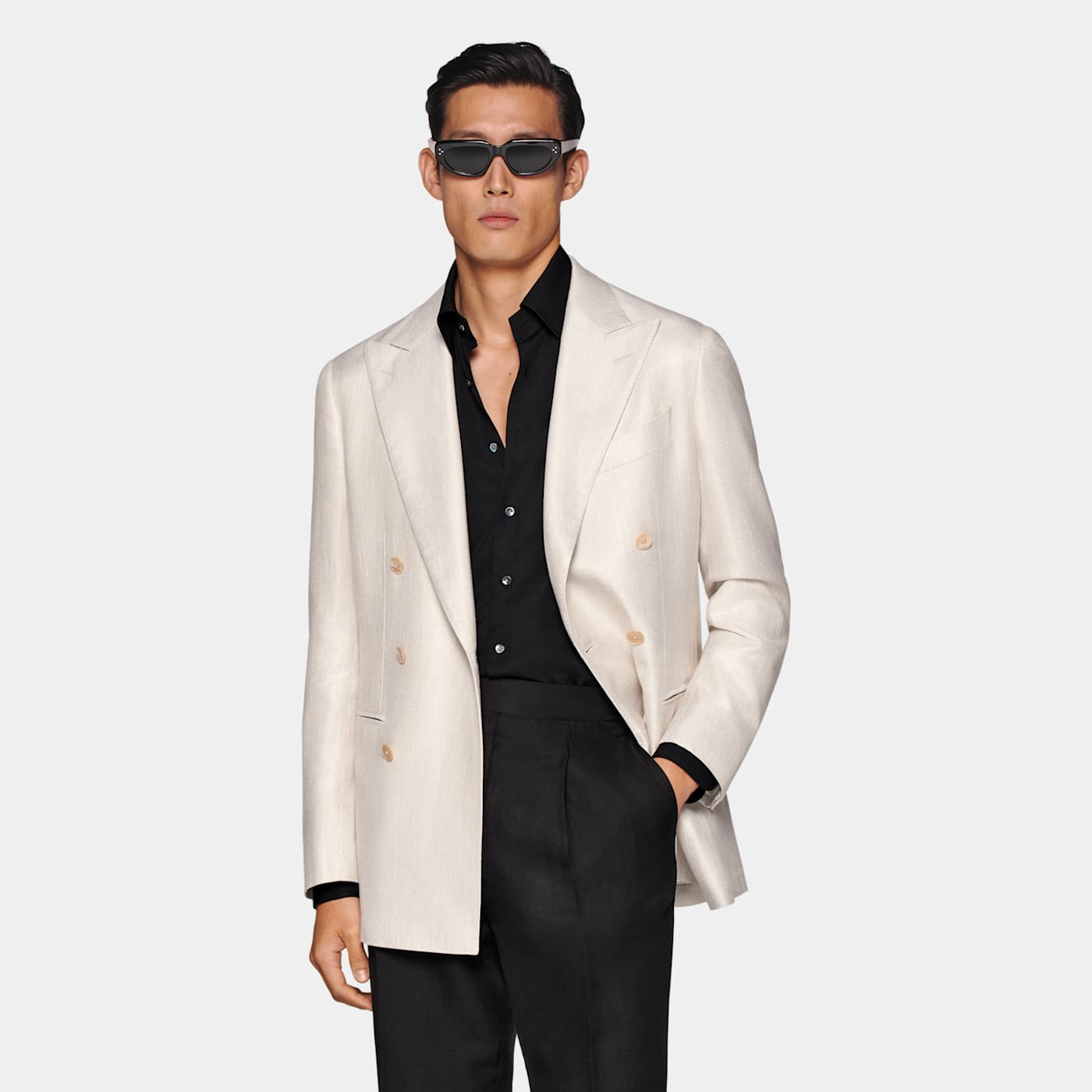 Suitsupply Sand Tailored Fit Havana Dinner Jacket In Neutral