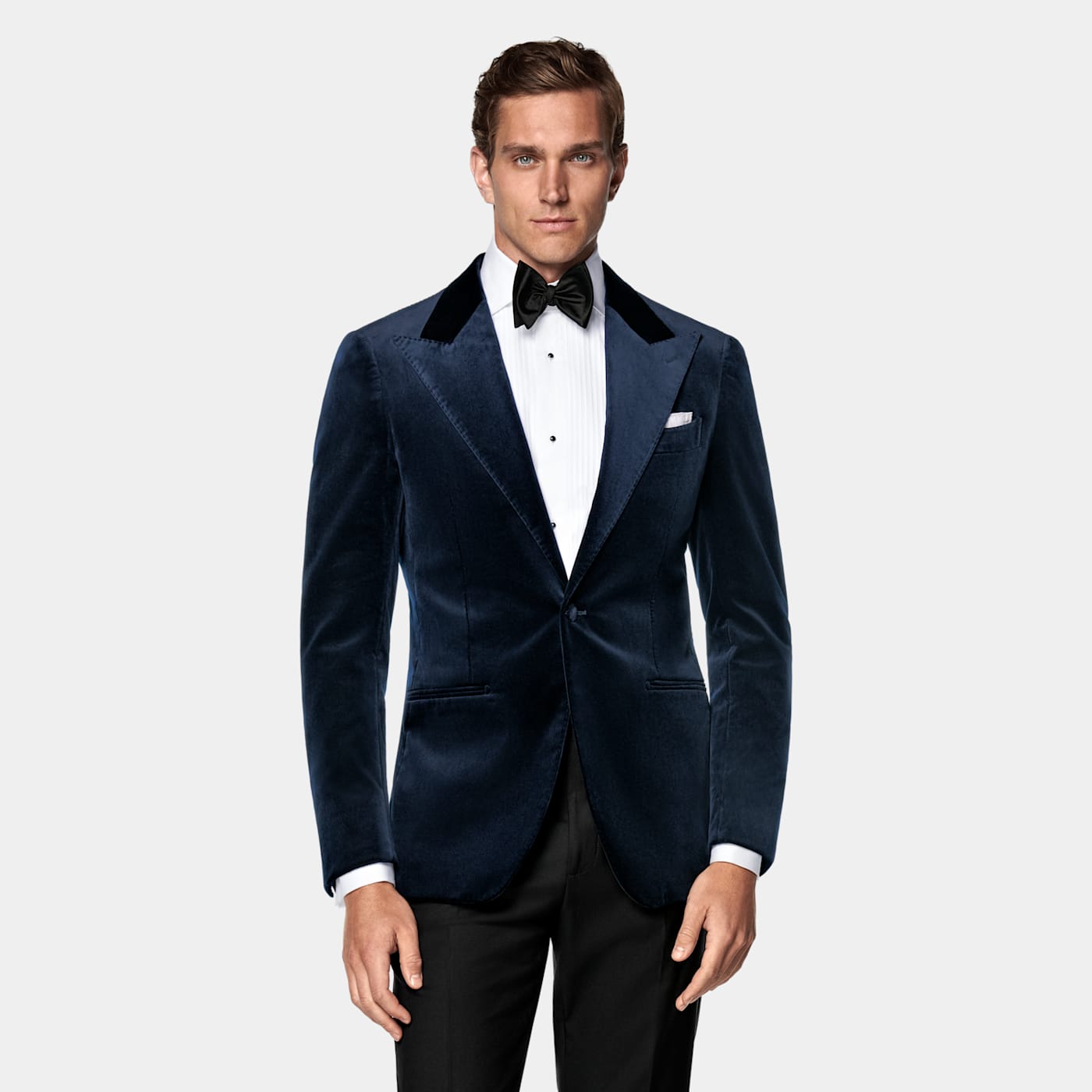 Suitsupply Veste De Smoking Bleu Marine Havana Coupe Tailored