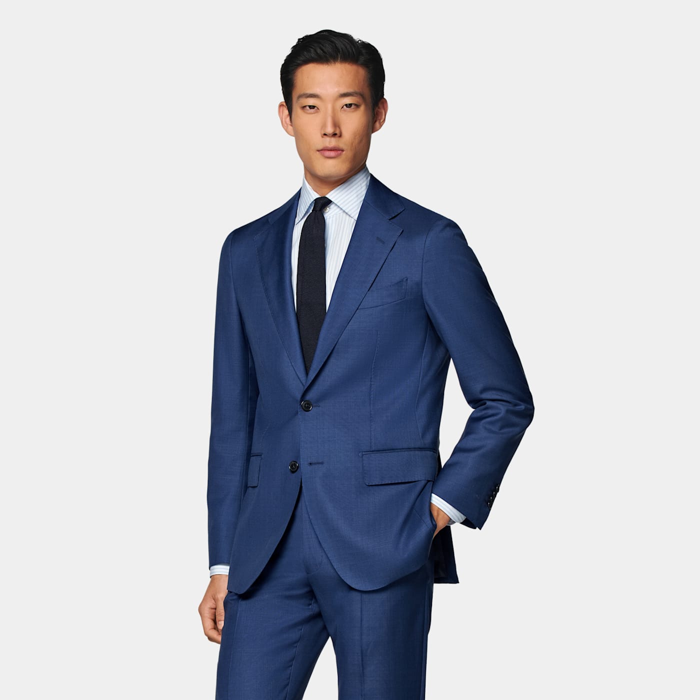 Suitsupply Mid Blue Havana Suit Jacket