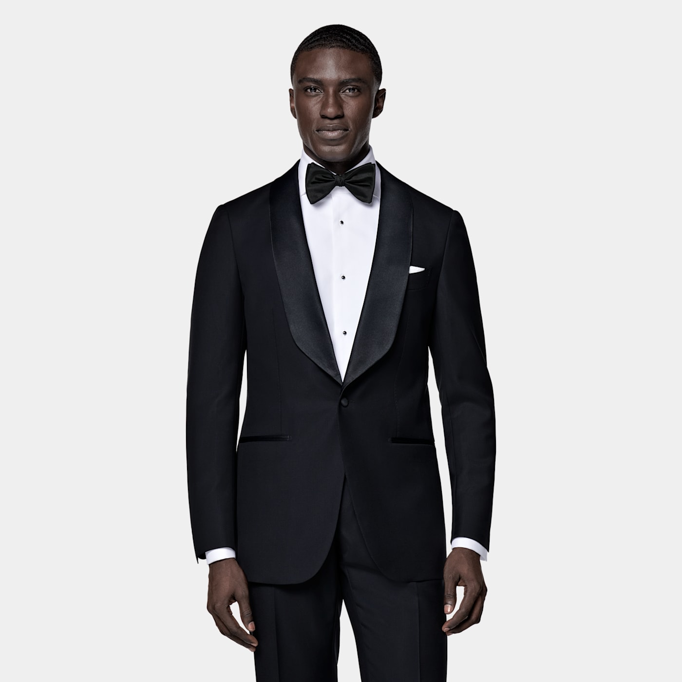Suitsupply Black Tailored Fit Milano Dinner Jacket