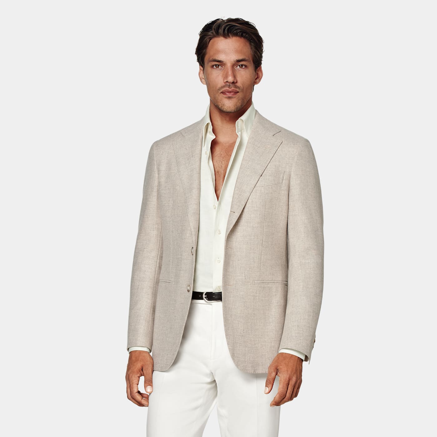 Suitsupply Sand Tailored Fit Havana Blazer In Gray