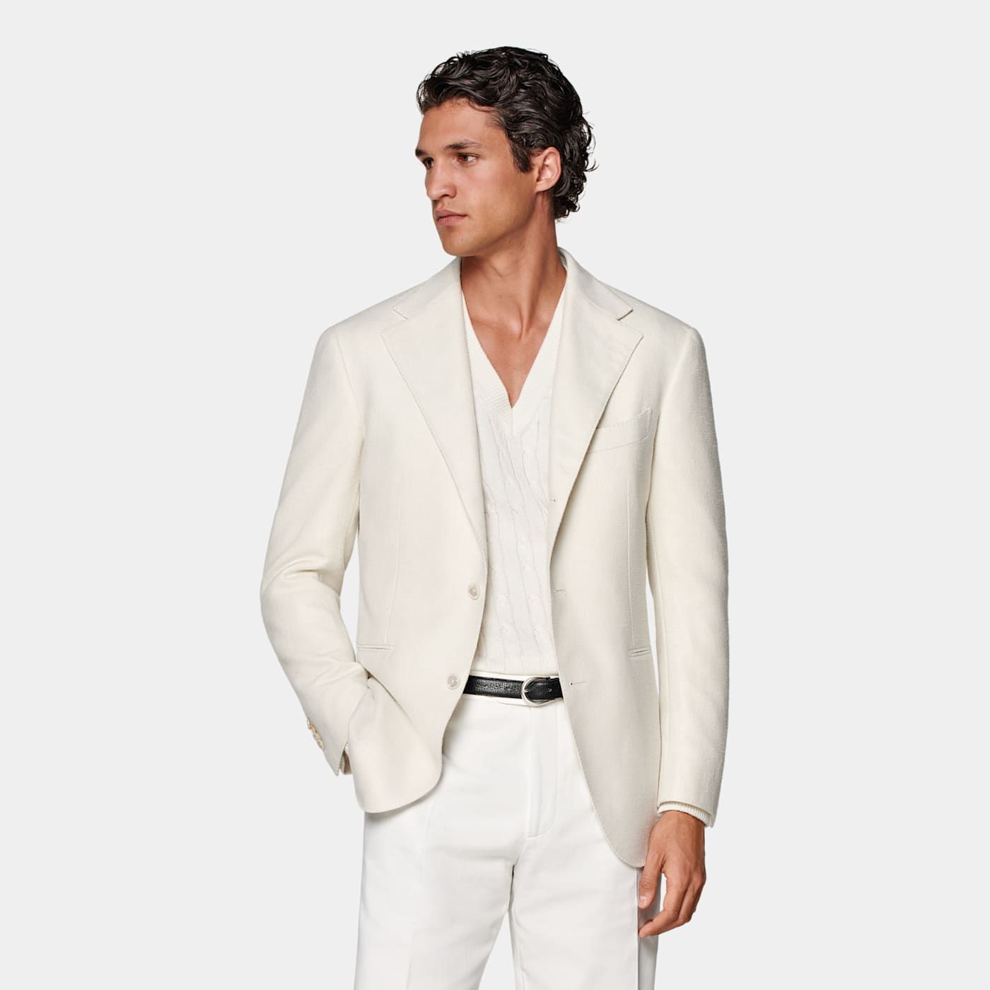Suitsupply Off-white Relaxed Fit Roma Blazer