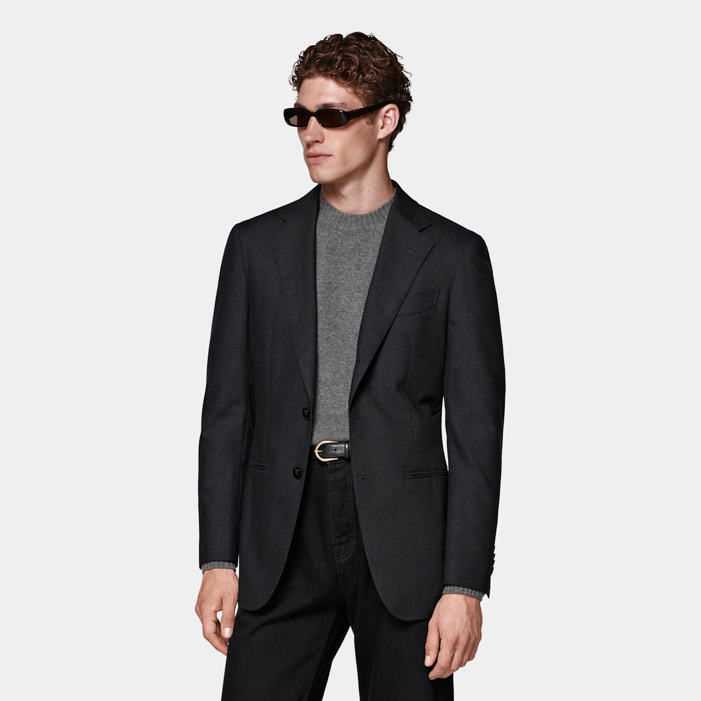 Suitsupply Veste De Costume Havana Coupe Tailored Gris Foncé
