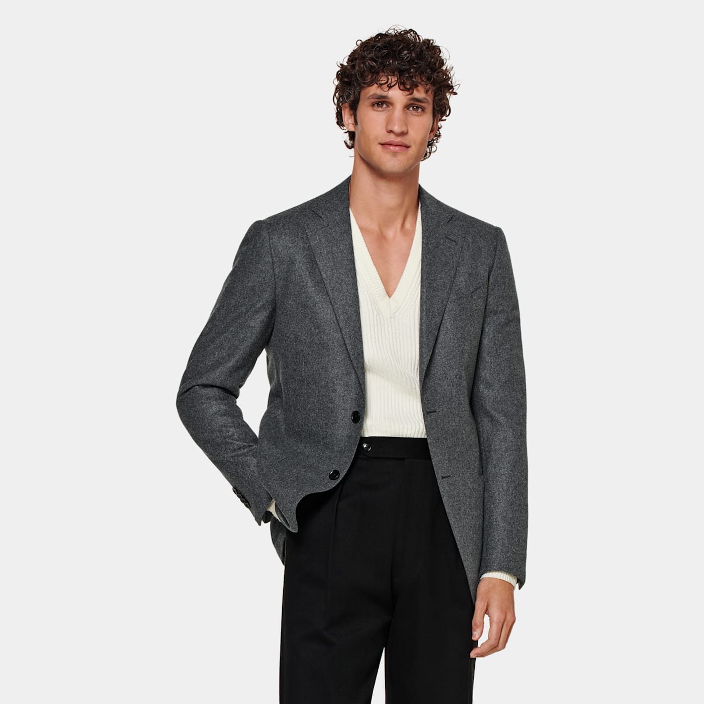 Suitsupply Mid Grey Havana Blazer In Gray