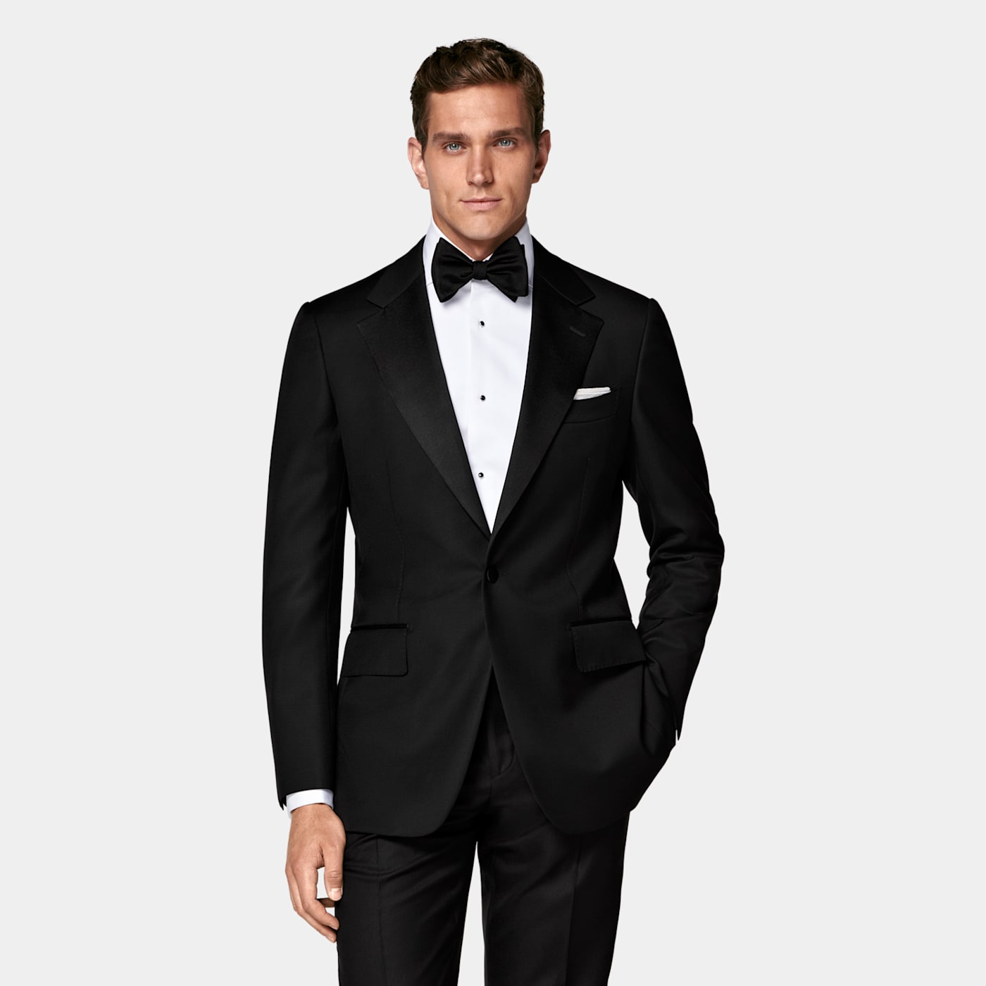 Suitsupply Black Tailored Fit Milano Dinner Jacket