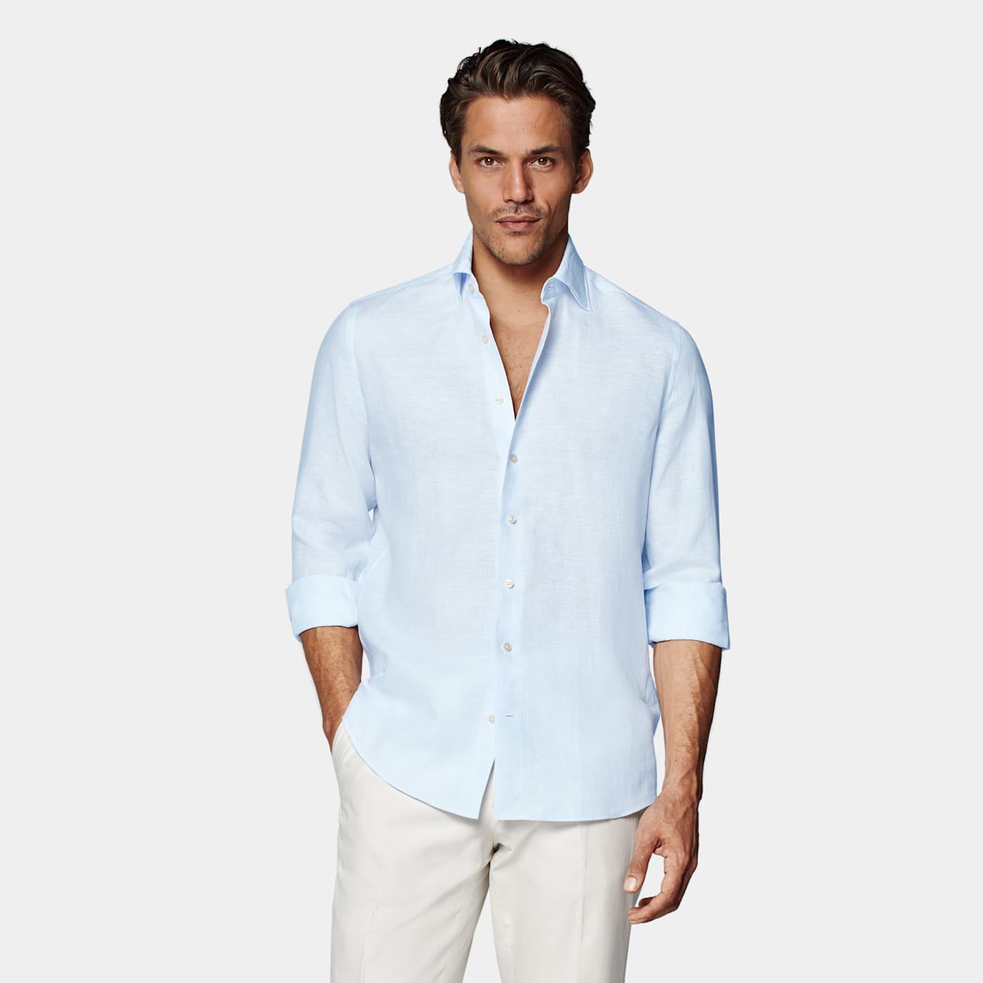Suitsupply Light Blue Slim Fit Shirt