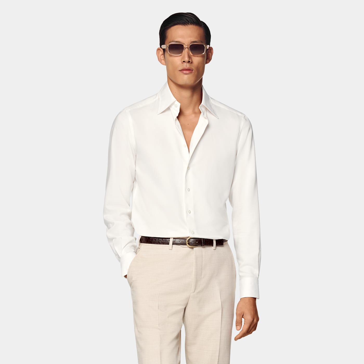 Suitsupply Chemise Coupe Tailored Blanc Cassé