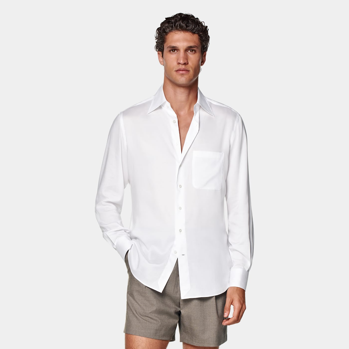 Suitsupply White Tailored Fit Shirt