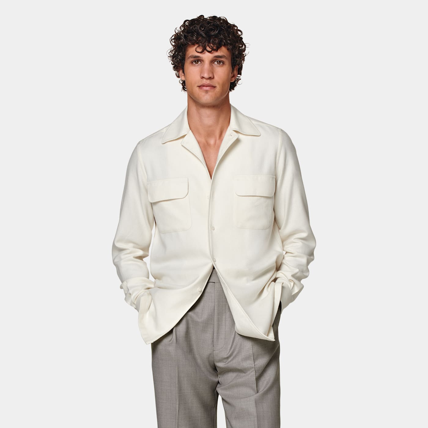 Suitsupply Off-white Safari Shirt