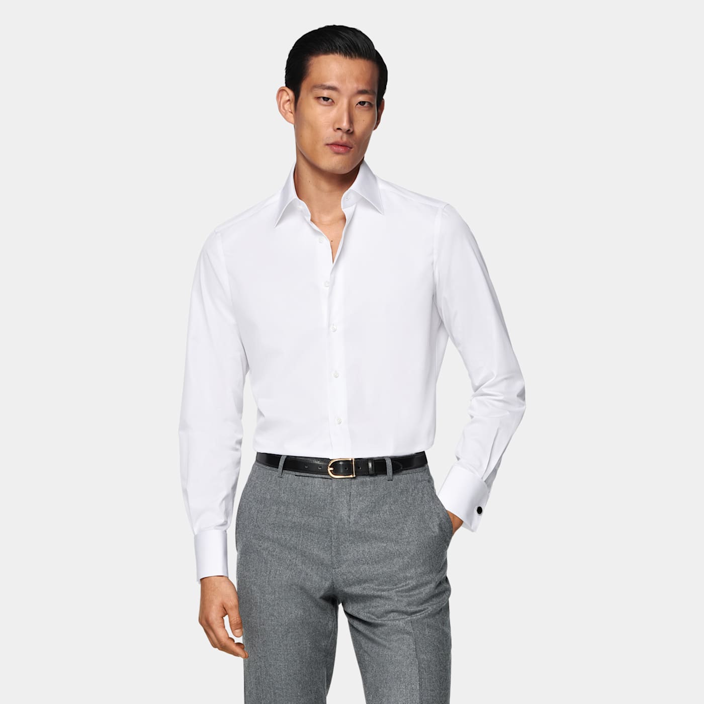 Suitsupply White Classic Collar Shirt