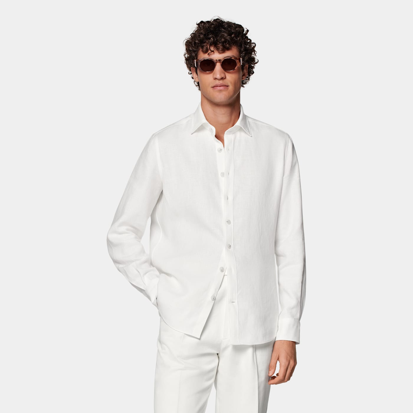 Suitsupply White Tailored Fit Shirt