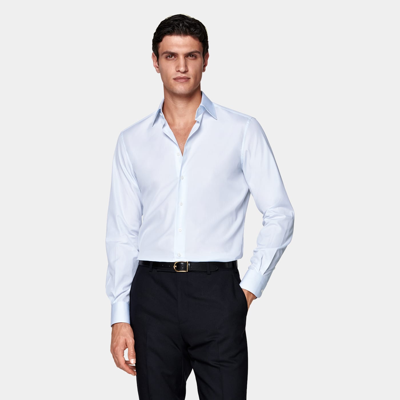 Suitsupply Light Blue Classic Collar Shirt