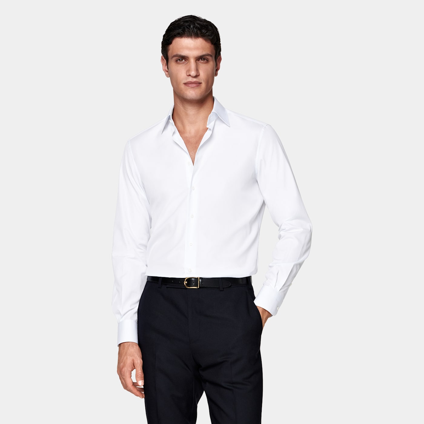 Suitsupply White Classic Collar Shirt In White