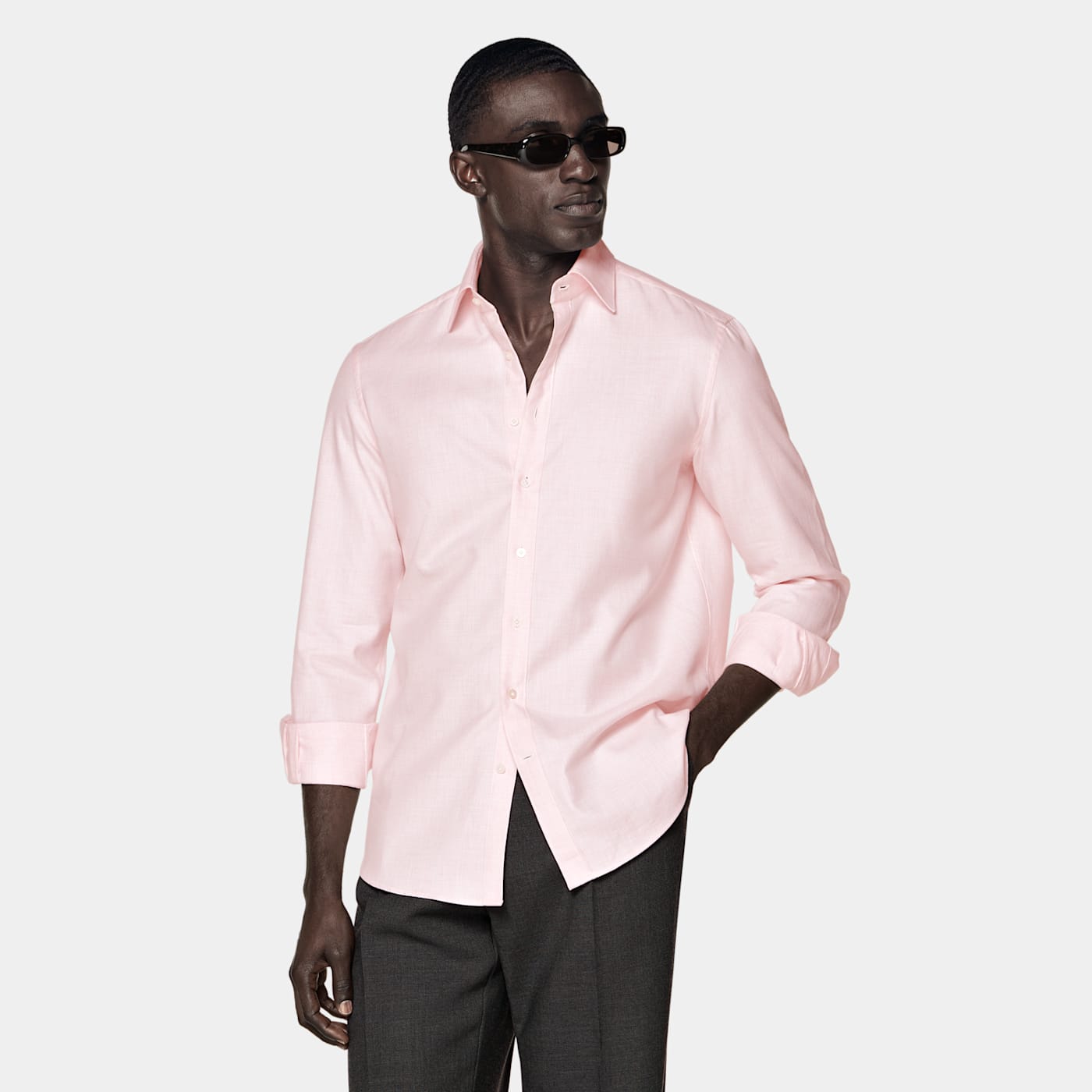 Suitsupply Pink Cotton Shirt In Pink