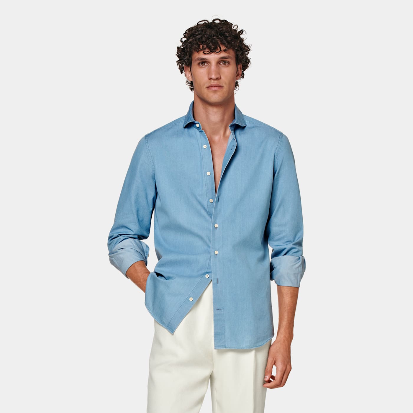 Suitsupply Light Blue Slim Fit Shirt