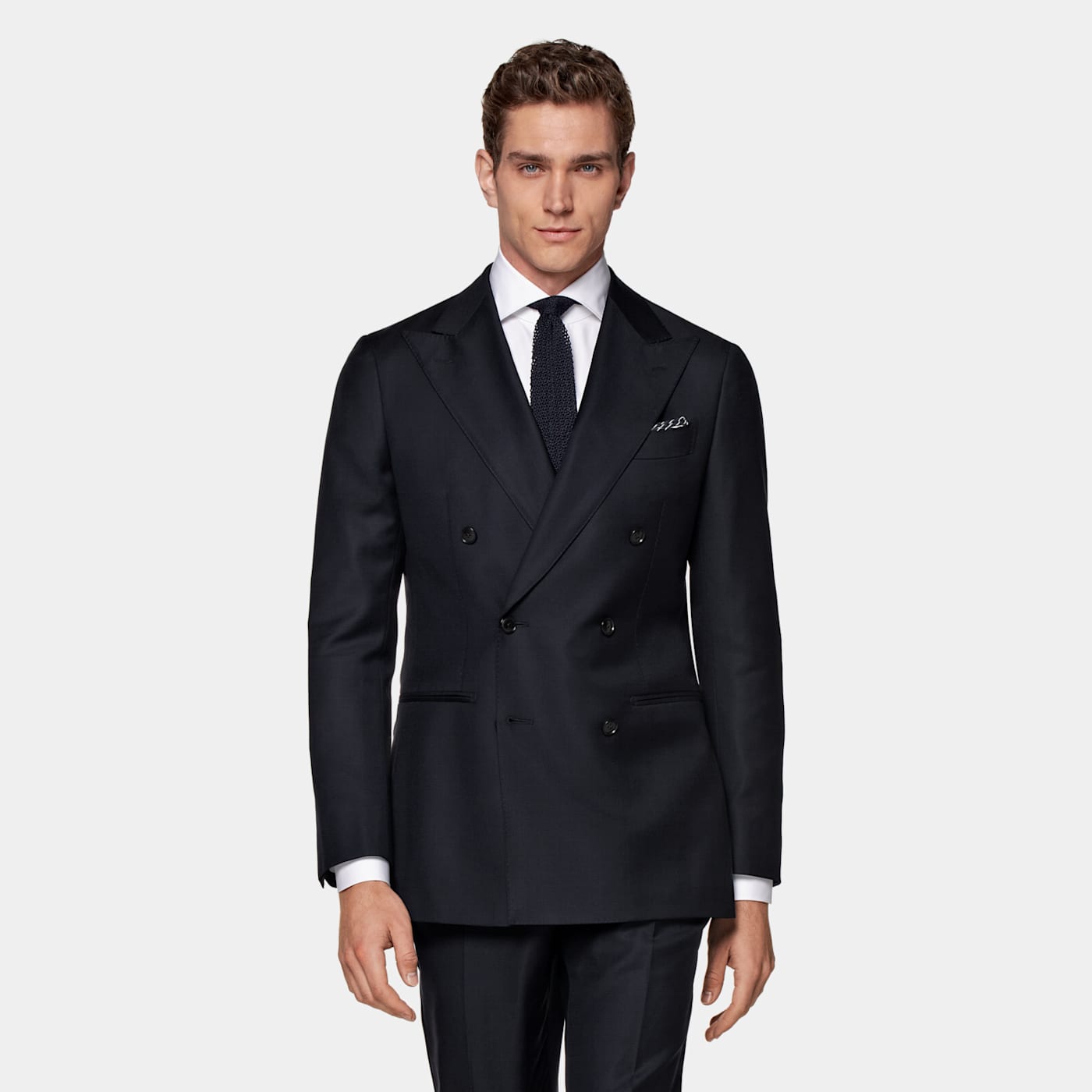 Shop Suitsupply Navy Tailored Fit Havana Suit