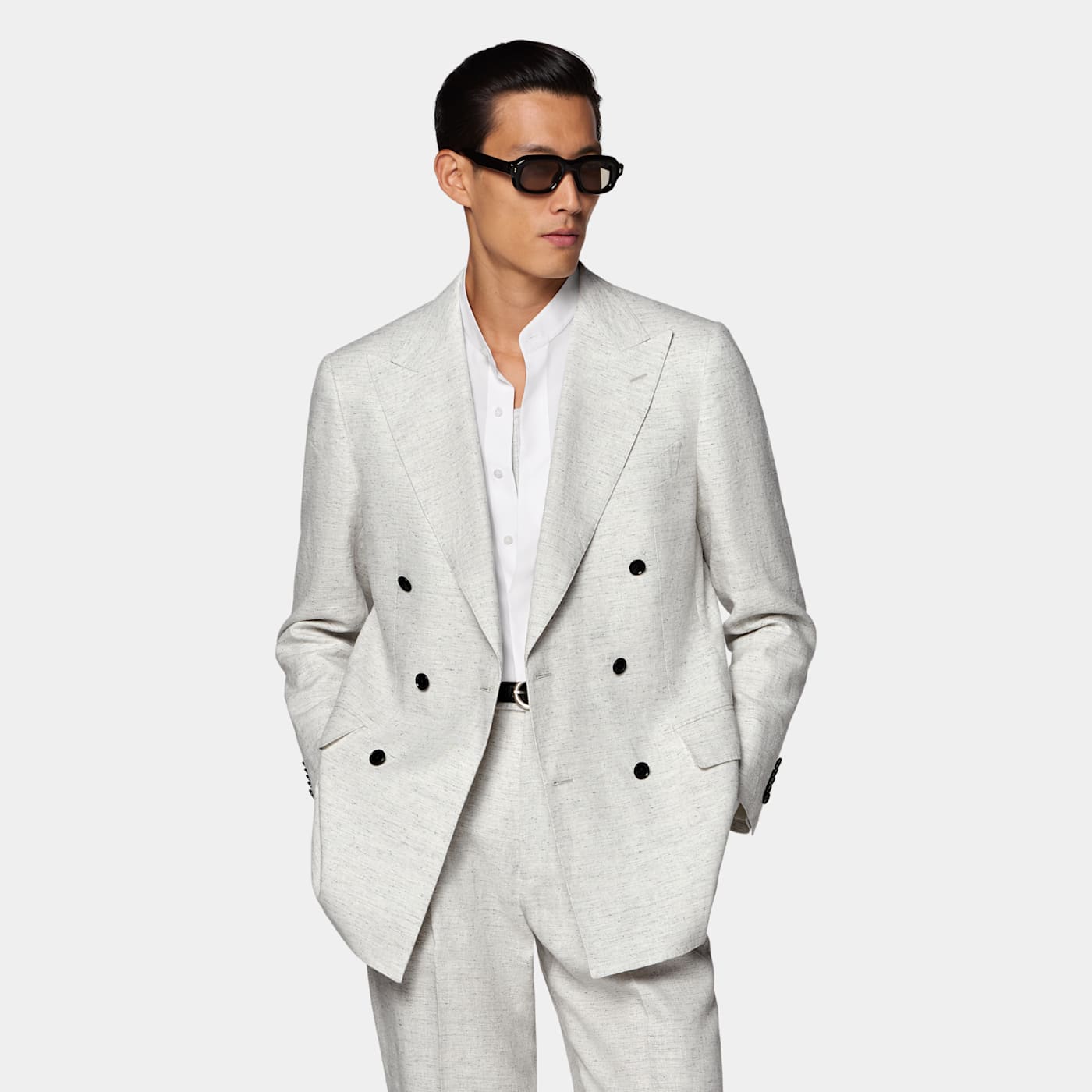 Suitsupply Light Grey Tailored Fit Milano Suit