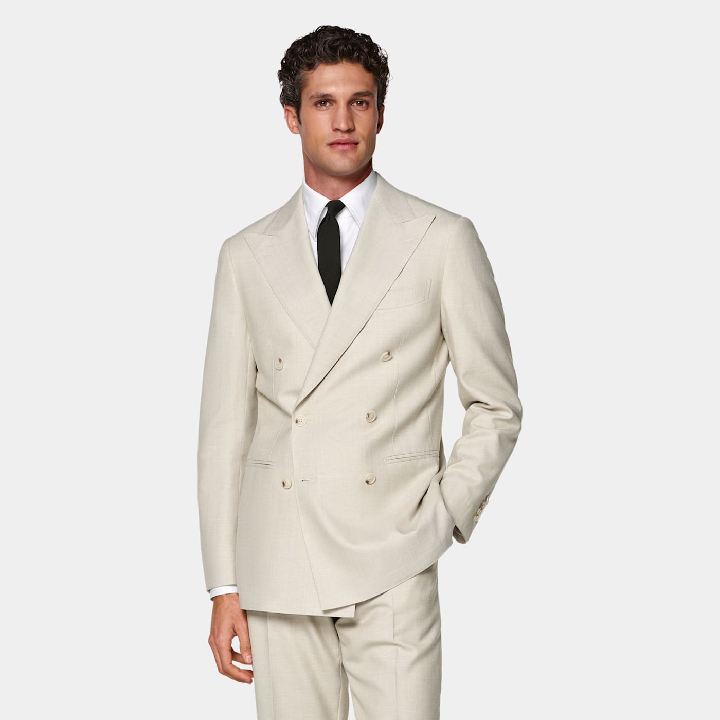 Suitsupply Light Brown Tailored Fit Havana Suit