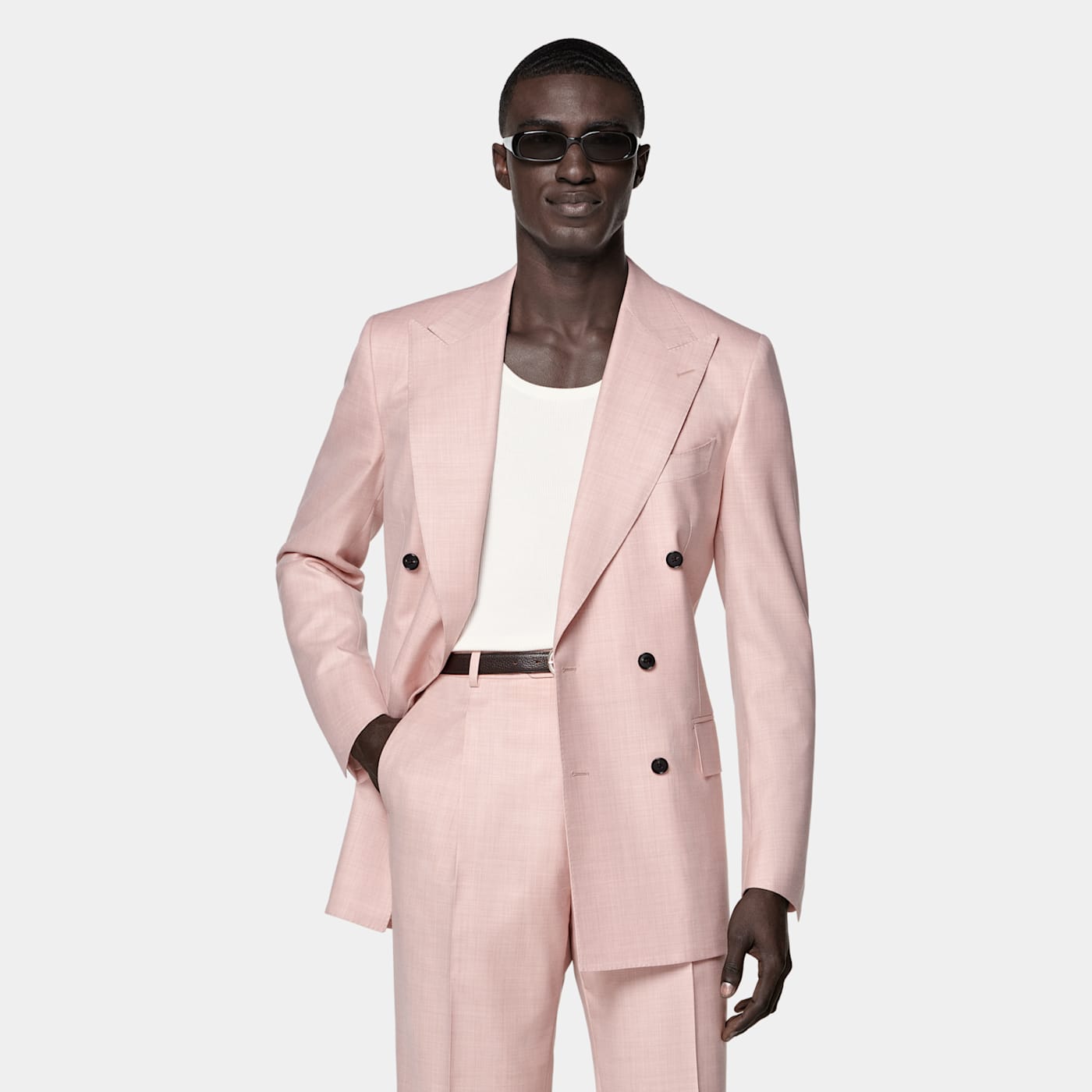 Suitsupply Pink Tailored Fit Milano Suit In Pink