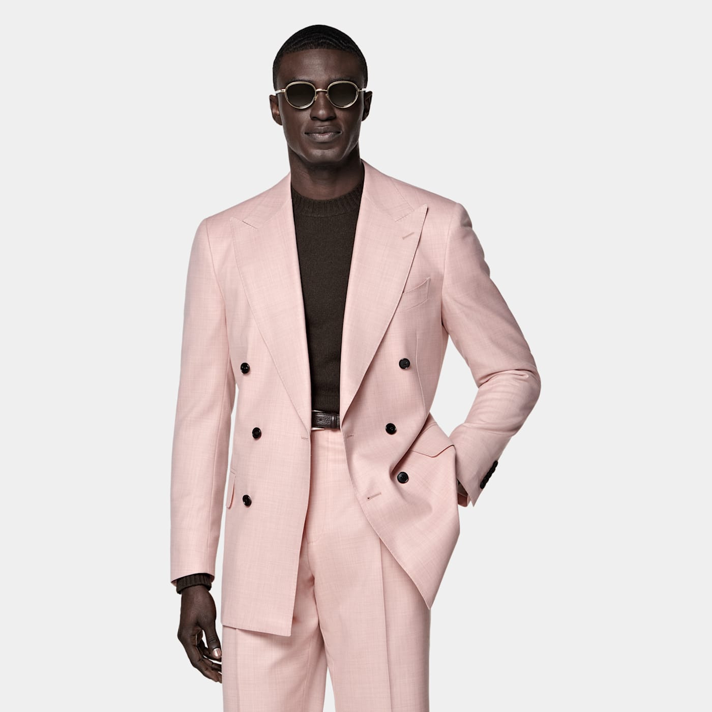 Suitsupply Pink Tailored Fit Milano Suit