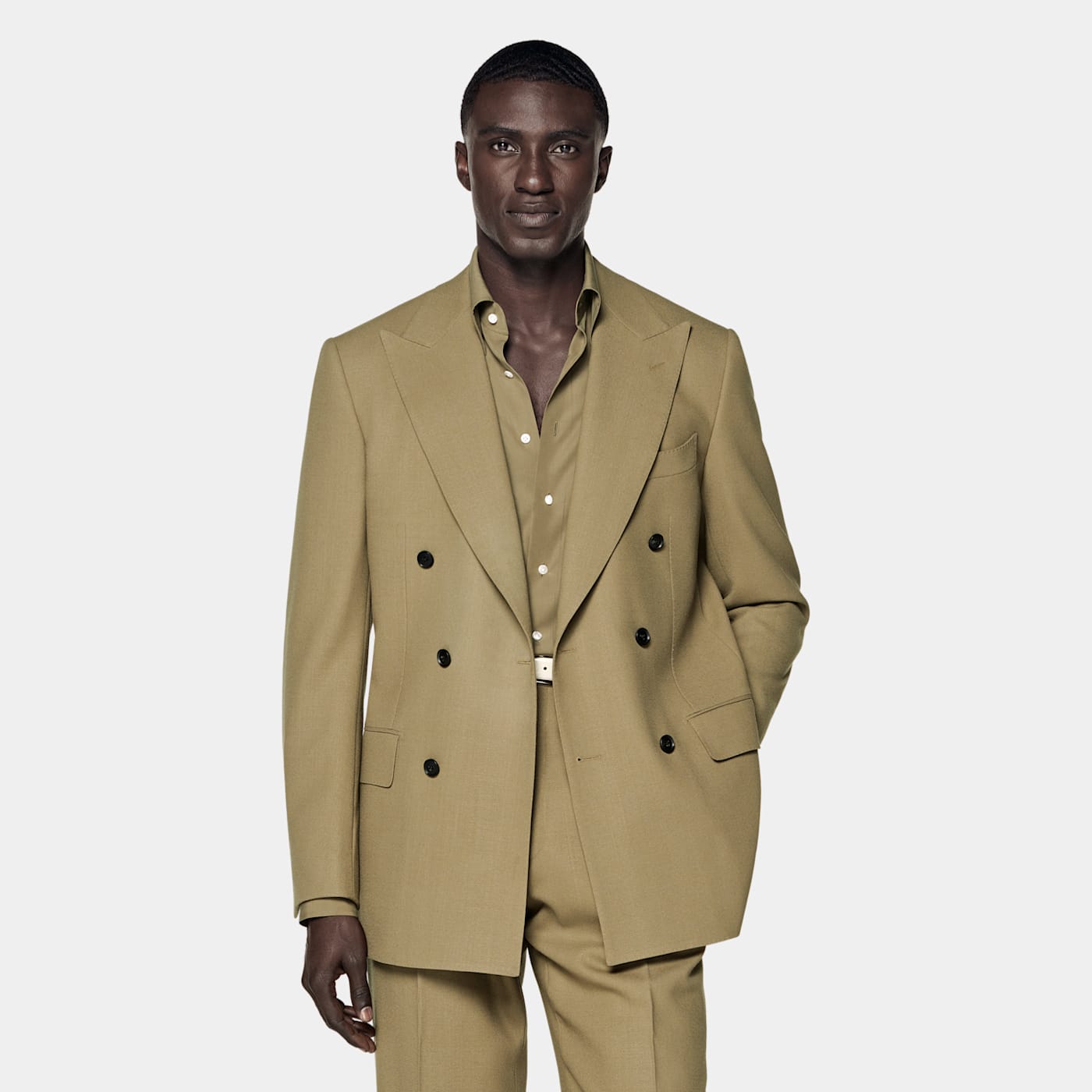 Suitsupply Mid Green Tailored Fit Milano Suit