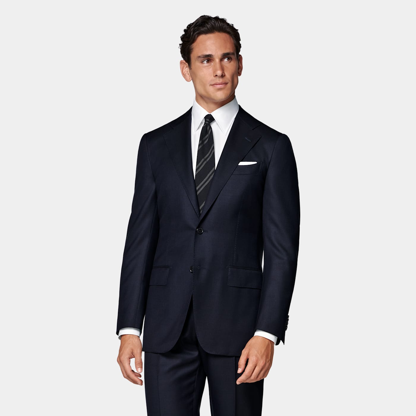 Suitsupply Navy Tailored Fit Milano Suit In Blue
