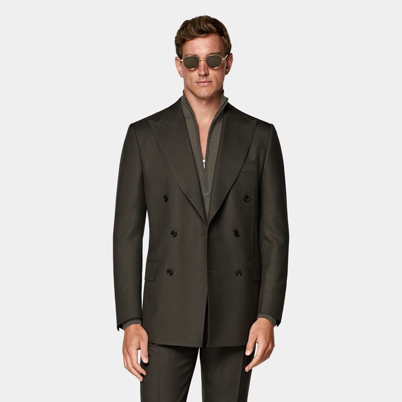 Suitsupply Dark Green Tailored Fit Milano Suit In Green