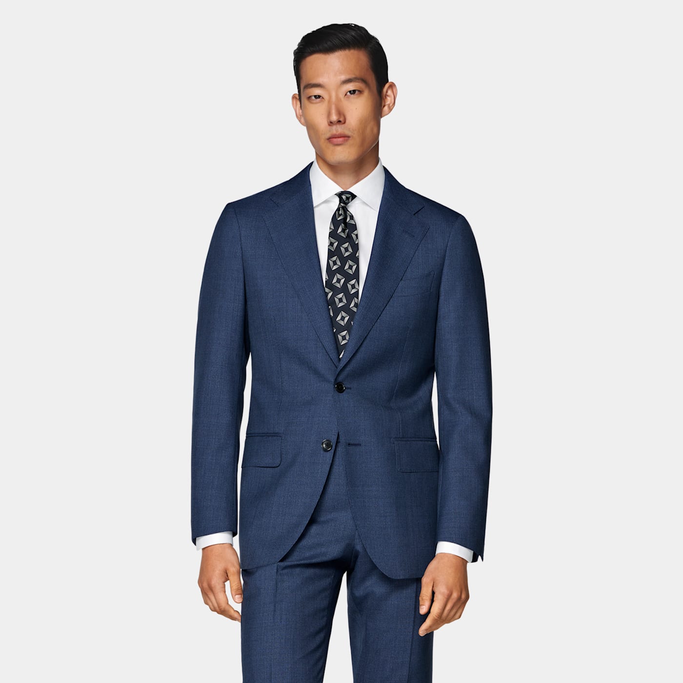 Suitsupply Mid Blue Perennial Tailored Fit Havana Suit