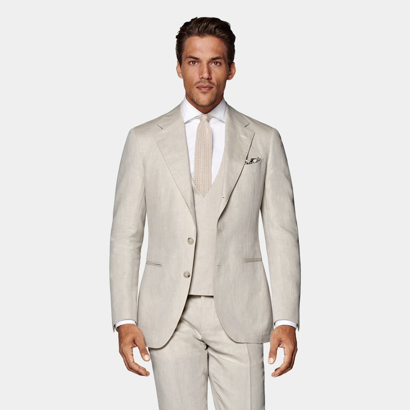 Suitsupply Sand Waistcoat In Gray
