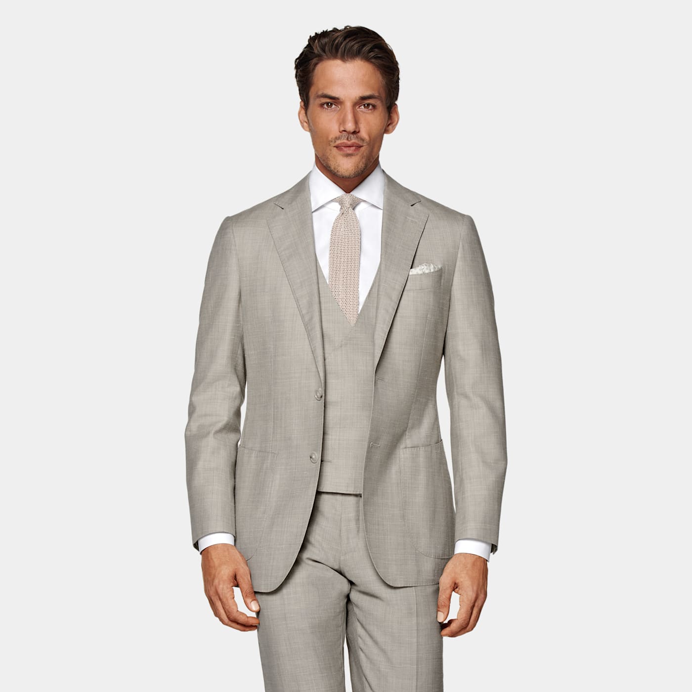 Suitsupply Sand Waistcoat In Gray
