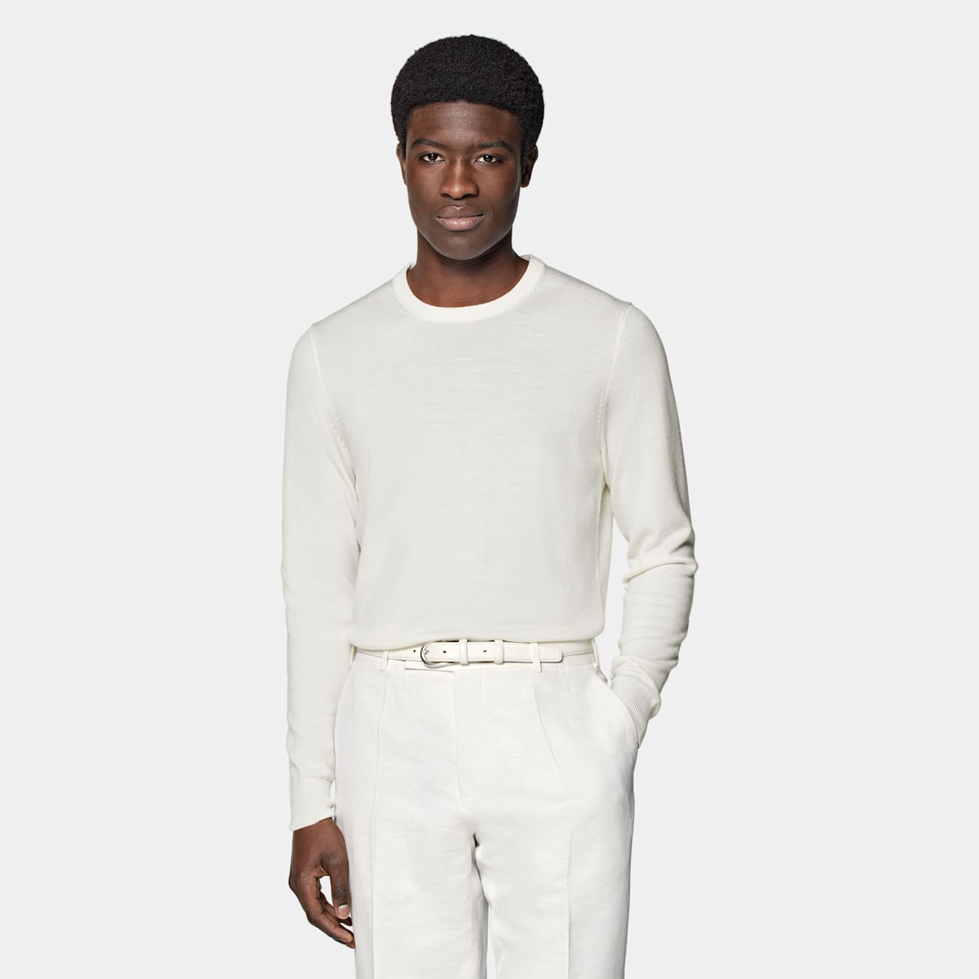 Suitsupply Off-white Crewneck