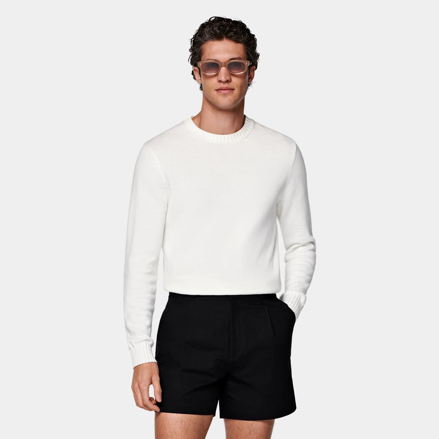 Suitsupply White Crewneck