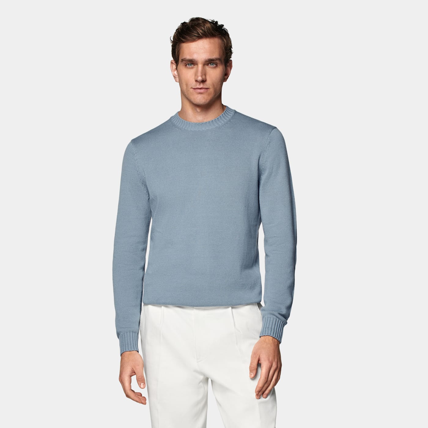 Suitsupply Light Blue Crewneck