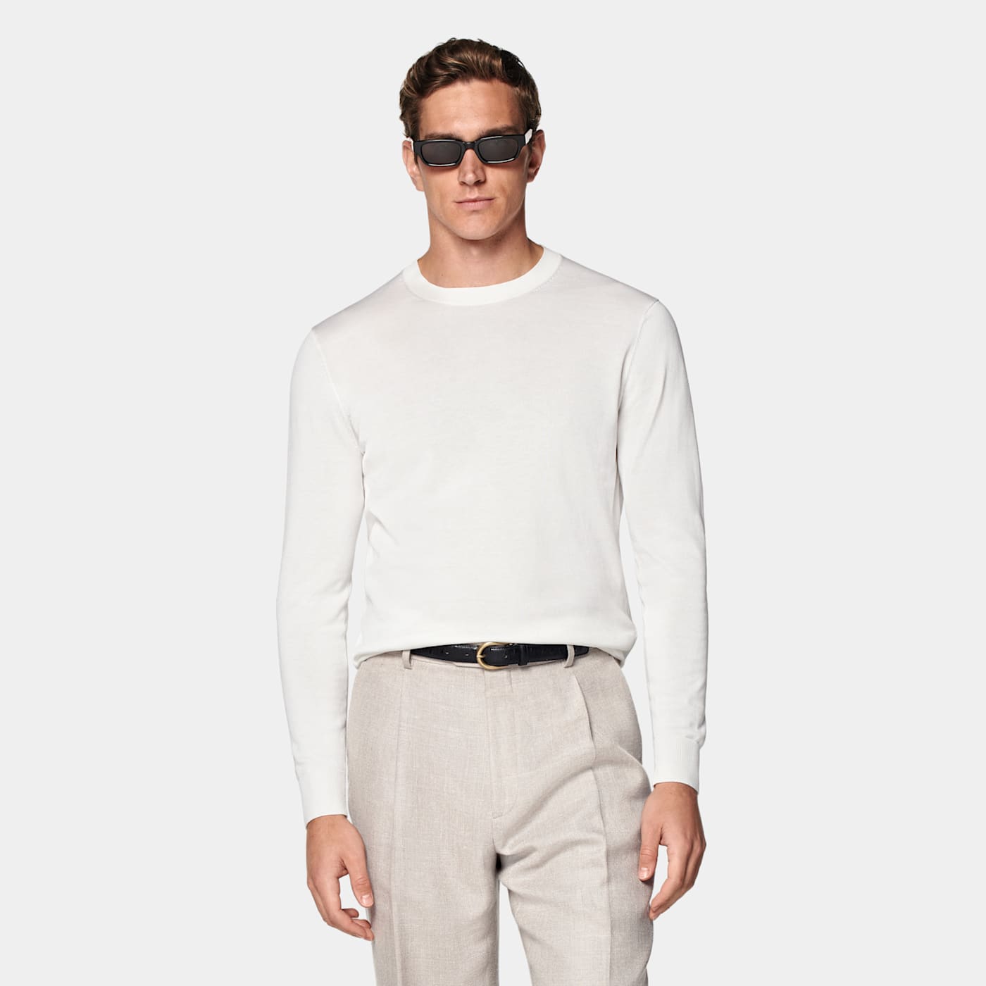 Suitsupply Off-white Crewneck