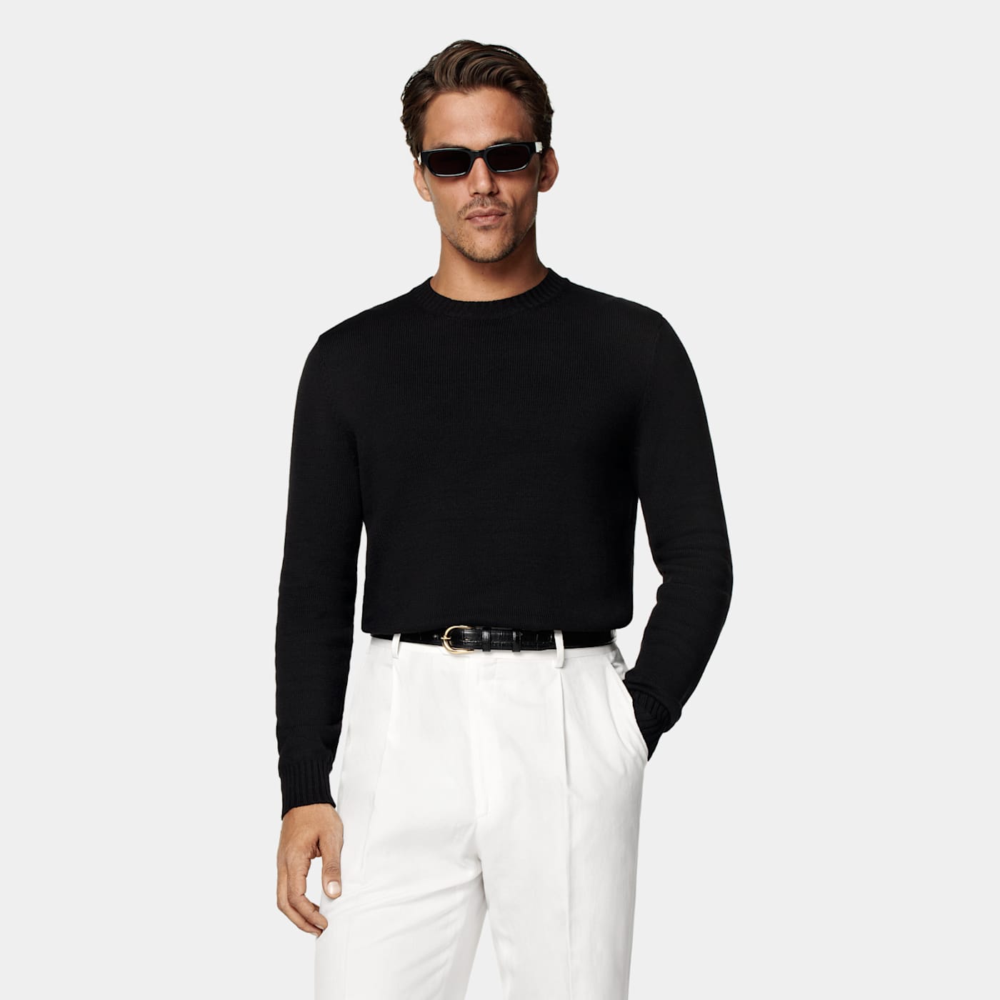 Suitsupply Black Crewneck