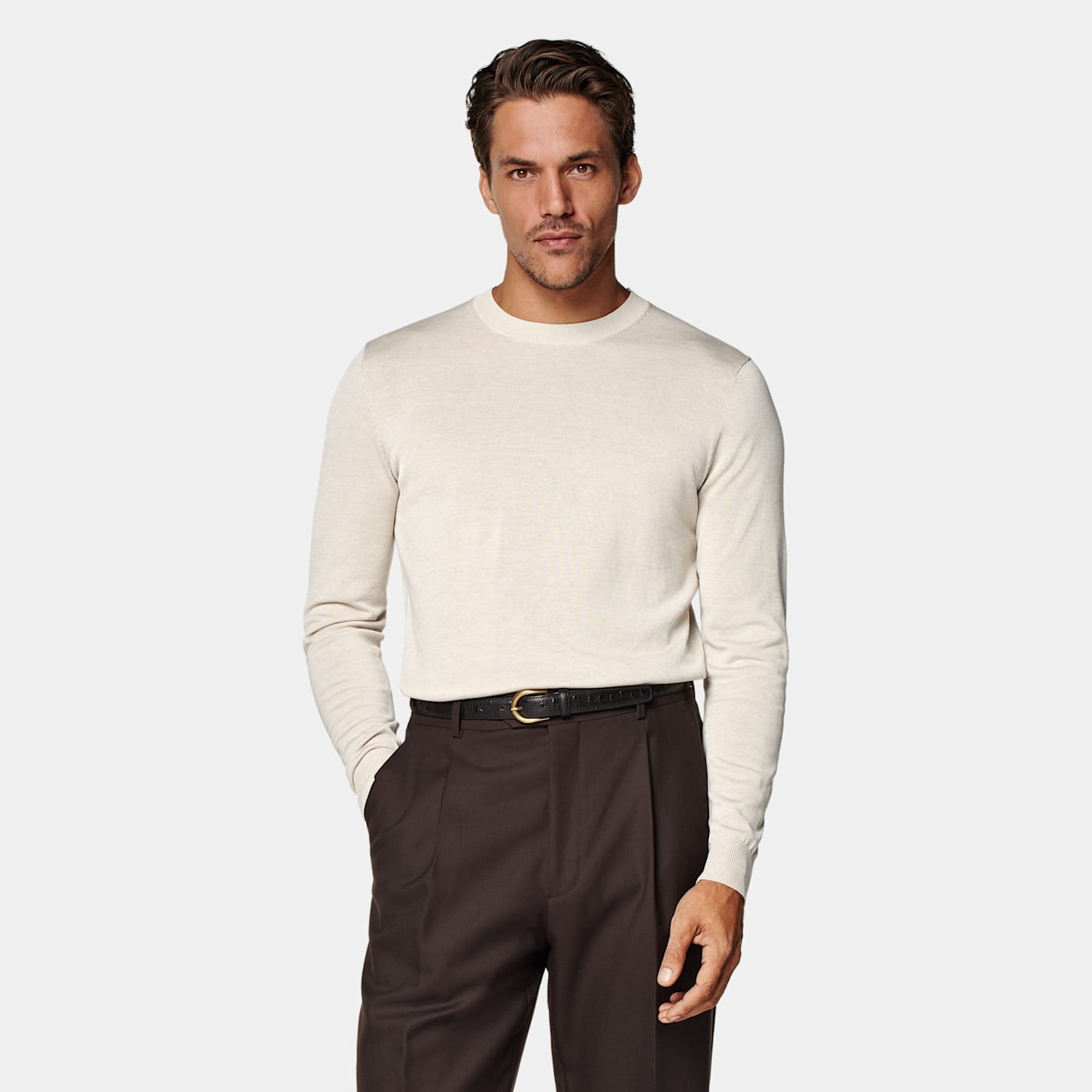 Suitsupply Sand Crewneck