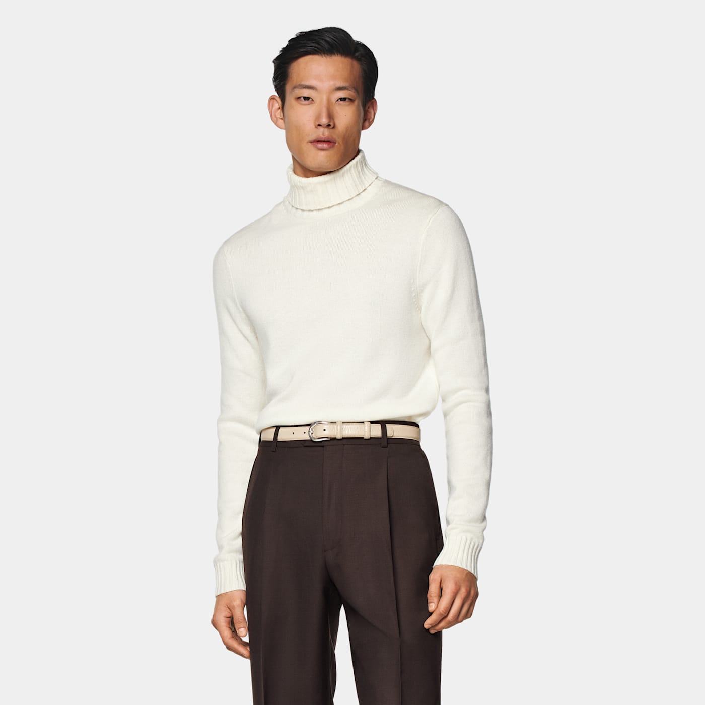 Suitsupply Off-white Turtleneck