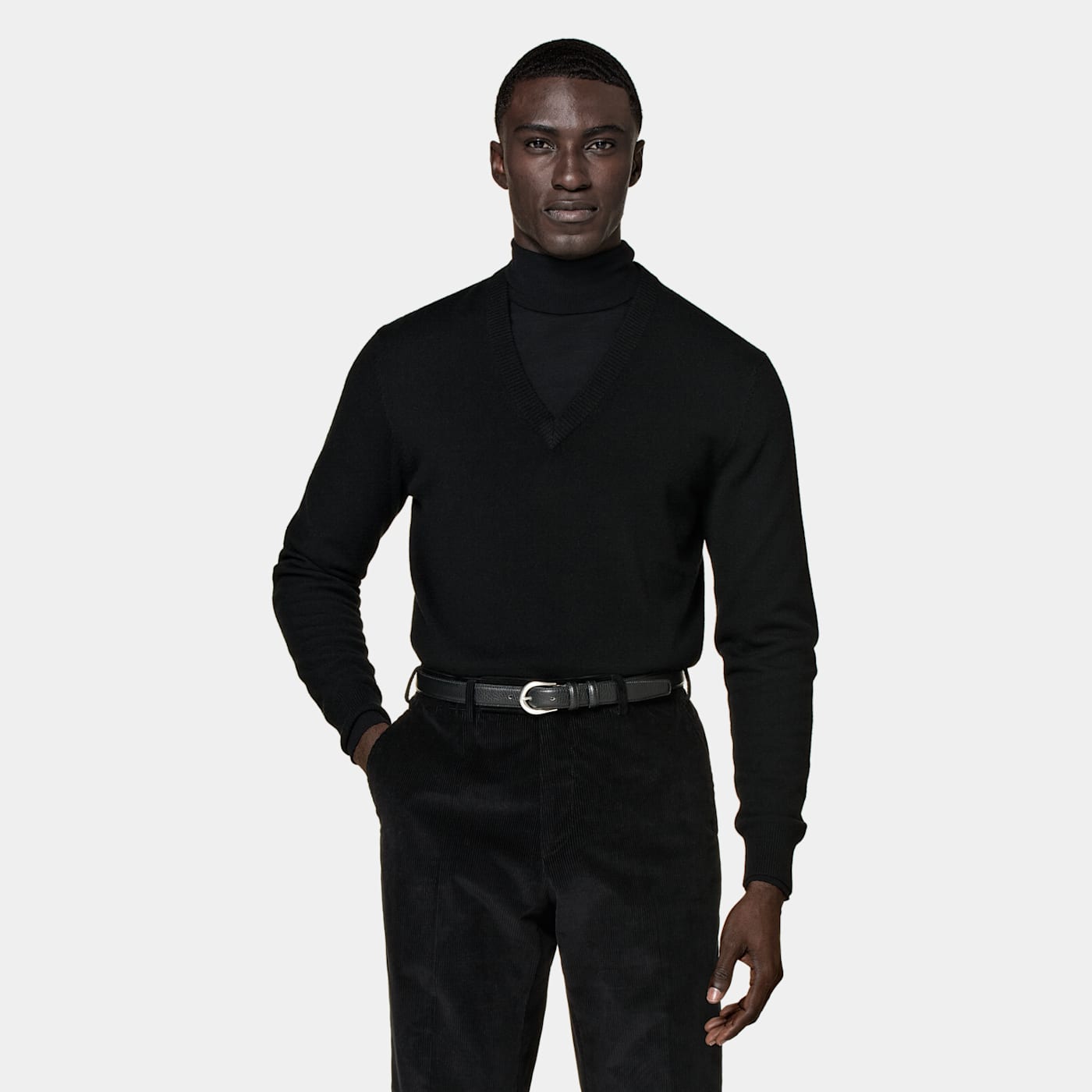Suitsupply Pull Col V Noir