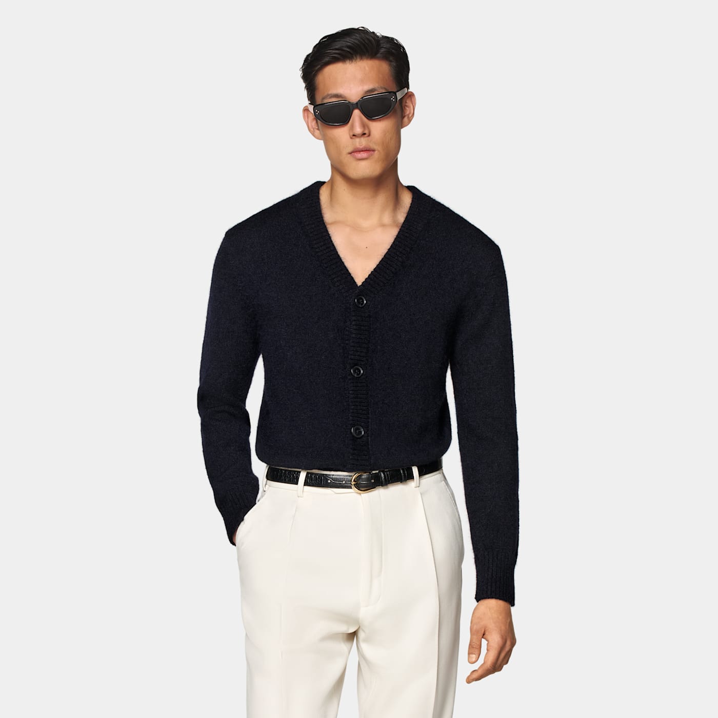 Suitsupply Navy Cardigan