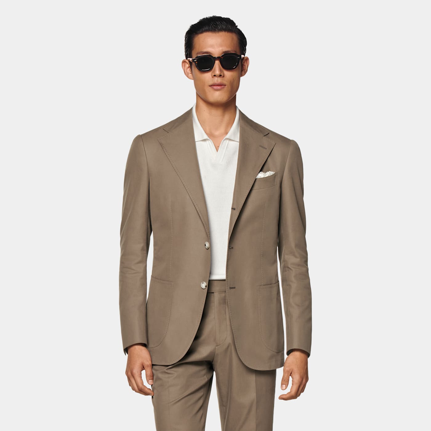 Suitsupply Taupe Roma Suit In Brown