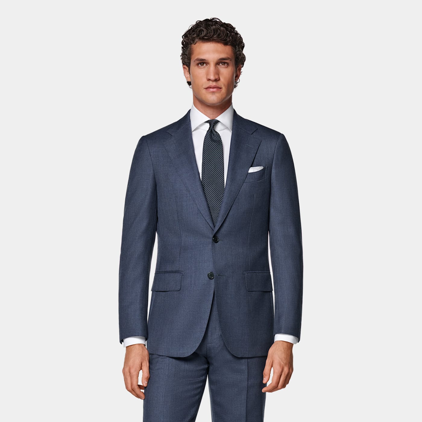 Suitsupply Costume Havana Coupe Tailored Bleu Moyen