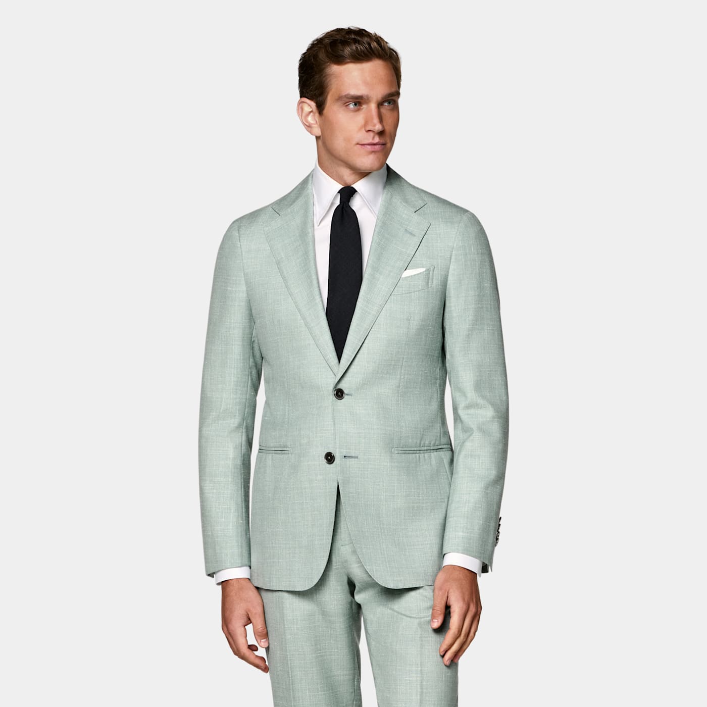 Suitsupply Havana Anzug Hellgrün Tailored Fit In Light Green